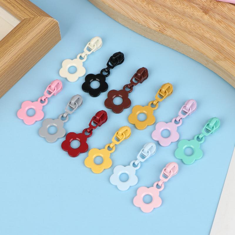 

10 шт. Милые Головки Застежки-молнии в Виде Маленького Цветка Для Нейлоновых Молний №3 Подходят Для Домашнего Шитья, DIY, Ручной Работы, Замена Застежки-молнии A13