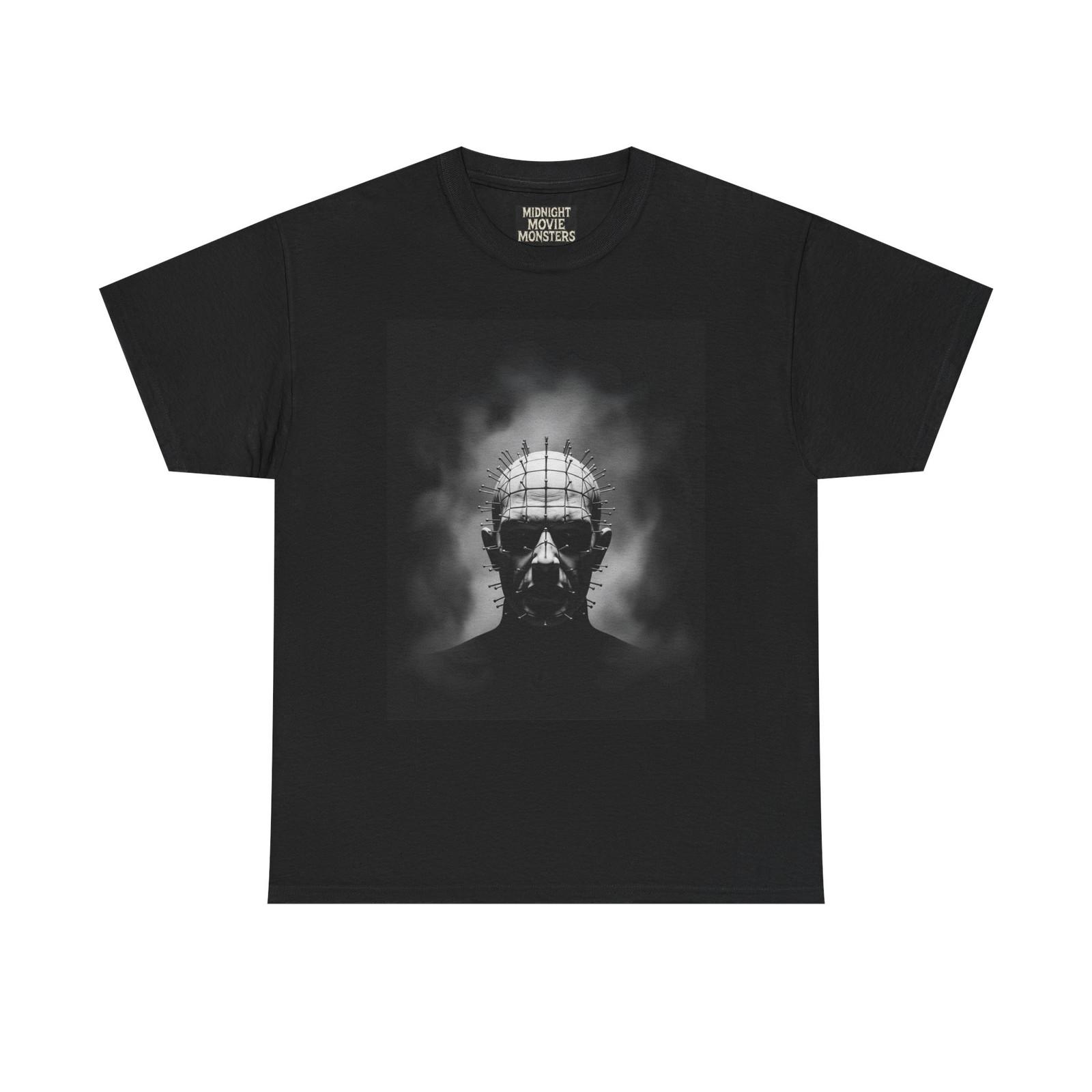 Hellraiser Pinhead In Smoke T-Shirt Unisex Heavy Cotton Tee Graphic Cenobite S