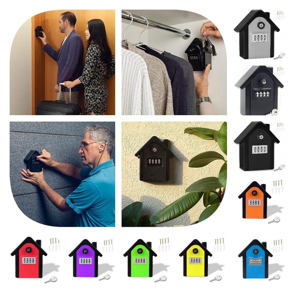 Box Key Lock Extra Safe Outdoor Large Capacity Wall Mounted 4 Combination Digit