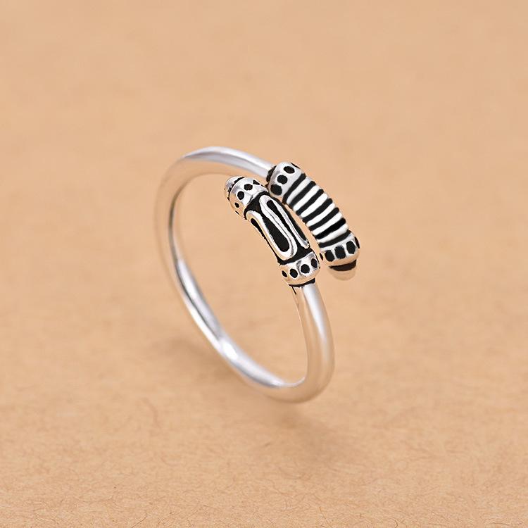 Opening Vintage Ring Female Simple Cold Wind Adjustable Index Finger Ring Small Fresh Personalized Finger Ring