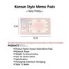 Korean Style Cute Memo Pad 100 Sheets Non-Sticky Notepad Kawaii Ins Stationery for Journaling Planner Scrapbooking School Office