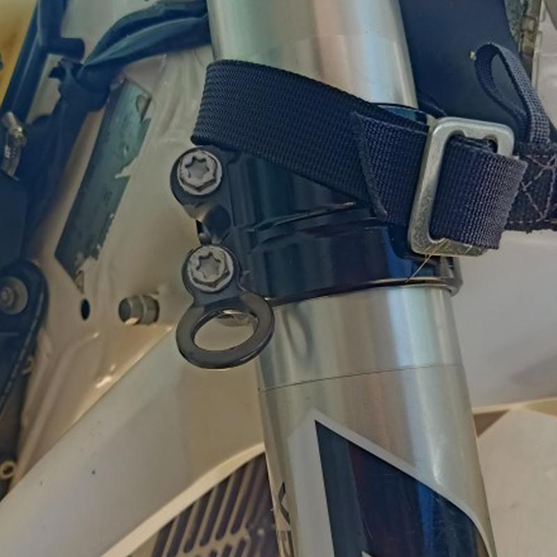 Attach Tie-downs Stainless Steel Tie-Down Strap Rings Motorcycle Part Tie Down Strap Rings 2pcs for Motorcycle Dirt Bike ATV UTV