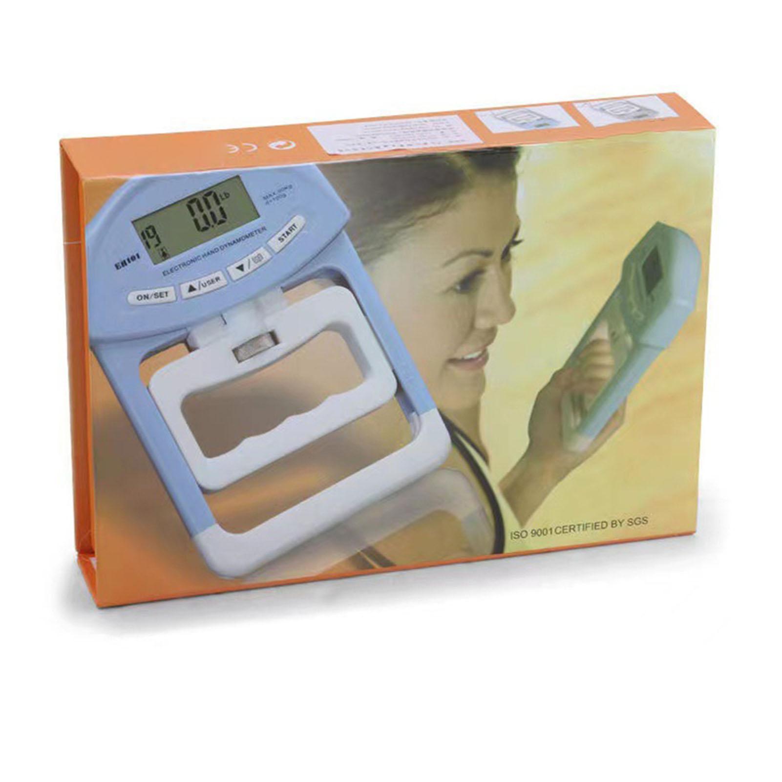 

Цифровой ручной динамометр с ЖК-дисплеем и электронным усилителем для рук с регулируемой силой хвата