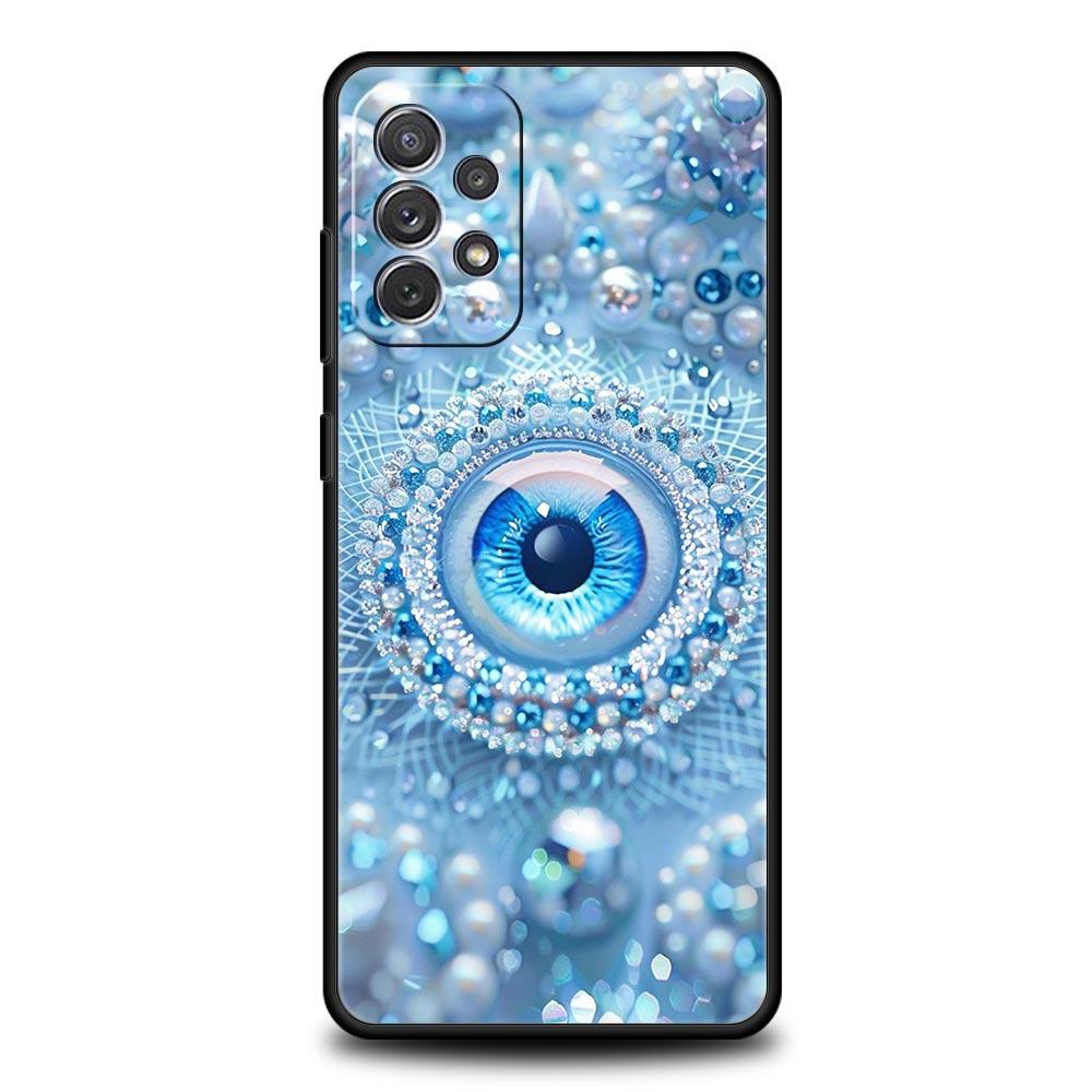 Fashion Eyelashes Eyes Phone Case for Samsung Galaxy A55 A35 A17 A07 A15 A13 A25 A51 A71 A72 A73 A32 A52 A52S A41 Soft TPU Shell