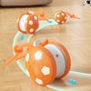 Pet Ball Toy with Tail Rope Rechargeable USB Design Interactive Rolling Cat Toy Boredom