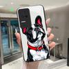 Beautiful Flower Cute Cats Case For Xiaomi Poco F4 5G / Redmi K40S Tempered Glass Phone Case Protective Back Cover Hard Shell