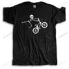 Latest Skeleton Alien BMX Cycle Bike New Tee-Shirts Custom Short Sleeve T-Shirt Funny Fall O Neck Pure Cotton T Shirt for Men