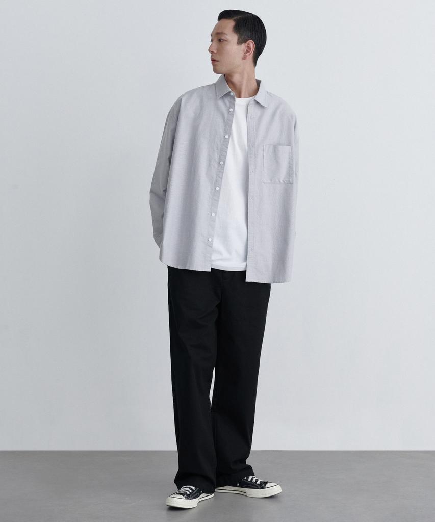 MUSINSA STANDARD Wide Chino Pants [Black]
