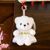 Cartoon Bunny Plush Keychain With Soft Fabric For Girls And Kids Gift