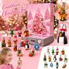 Christmas Advent Calendar Building Set with Surprise Toys for Desktop