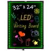 LED Message Writing Board 81.3x61 Cm Illuminated Erasable Lighted Chalkboard