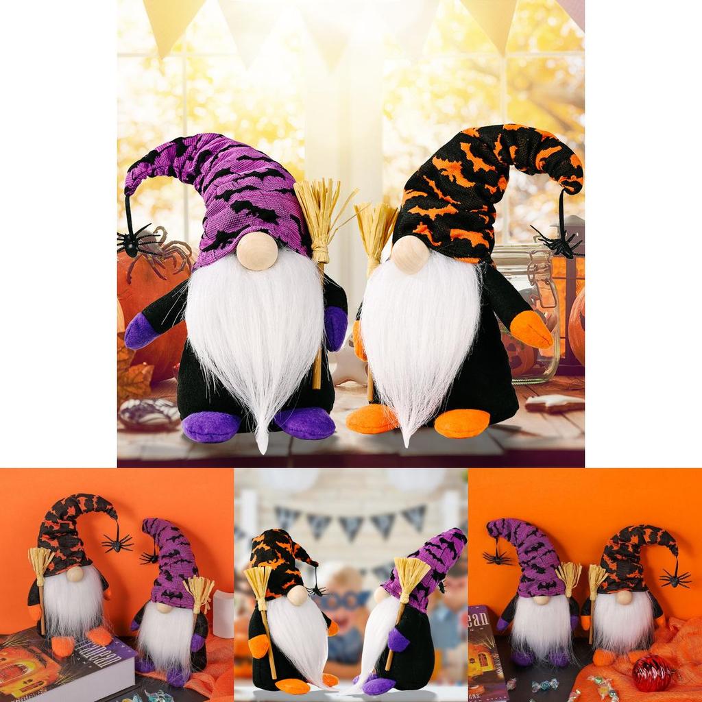 Adorable Plush Halloween Gonks Gnome Witch Spider Rudolph Doll For Party Decoration