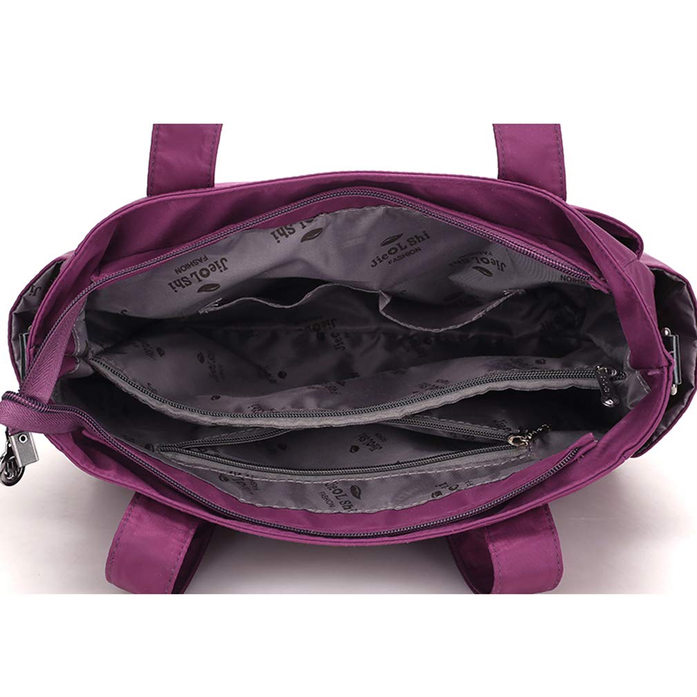 X-PASS Women's A4 Tote Bag, Waterproof, Nylon, Casual, Black, B61BLK
