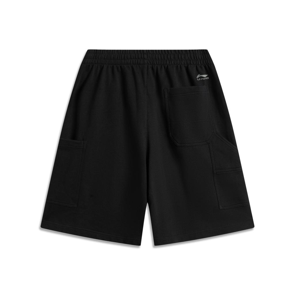 Li Ning Sports Lifestyle Series Comfortable Versatile Casual Shorts Men shorts Black AKSV283-5
