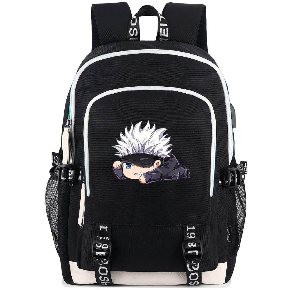 Riman My Hero Academy, surrounding backpack, large-capacity computer bag with USB port, student schoolbag