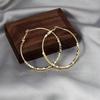 Shiny Hoop Earrings For Women Oorbellen Geometric Circle Earrings Female Fashion Jewelry Boucles D'oreill