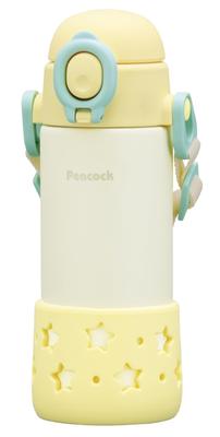 Thermos Industry Dishwasher Peacock Water Bottle for Cold Straw Baby Star YS The-peacock (The-peacock) [With Belt, Safe] Babies, 400ml, Storage,