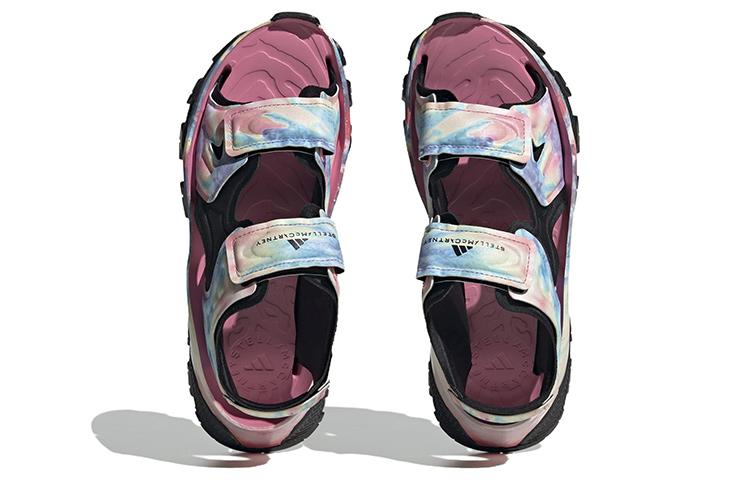 adidas Stella McCartney x Adidas Damen Hika Outdoor Sandale 'Bliss Pink Frozen Yellow Tie Dye' HP8599