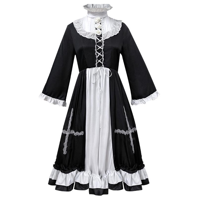 International Committee of the Red Cross Halloween Nurse Dress, Party Dress, Stage Dress, Maid Dress, Manor Dress