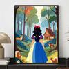 5D DIY Diamond Painting Snow White Healing Illustration, Embroidered Mosaic Cross Stitch Home Decor Gift Crafts