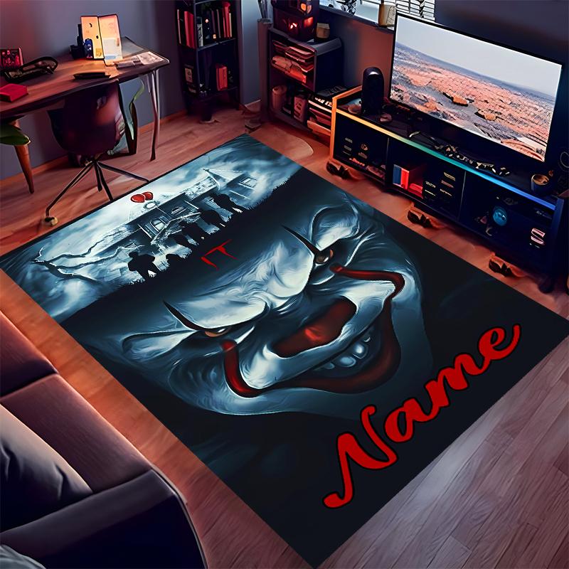 Custom personalization Pennywise the Dancing Clown Print Area Rug - Soft, Washable Non-Slip Indoor Mat,Living Room,Home&Office Decorative Rug