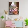 Lost In Music Vintage Female Art Portrait Musician Funny Lady Quote Poster Retro Woman Canvas Painting Lucky Room Home Decor