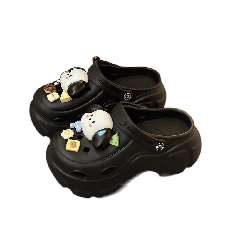 Sabotți cu talpă groasă pentru femei, care adaugă înălțime: Elegant, Antiderapant, Respirabil, Cu vârf închis pentru Exterior, Birou, Sală de operații sau pentru Purtare de vară.