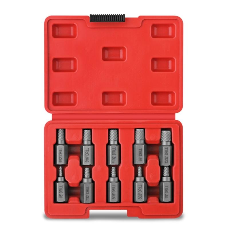 

Screw Extractor Drill Set Hex Head Multi-Spline Bolt Set Slip Teeth Damaged Broken Bolt Remover Repair Demolish Tools 1