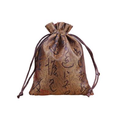 Embroidery Sachet Blessings Drawstring Gifts Storage Bag Office Living Room Hanging Window Rear Review Pendant