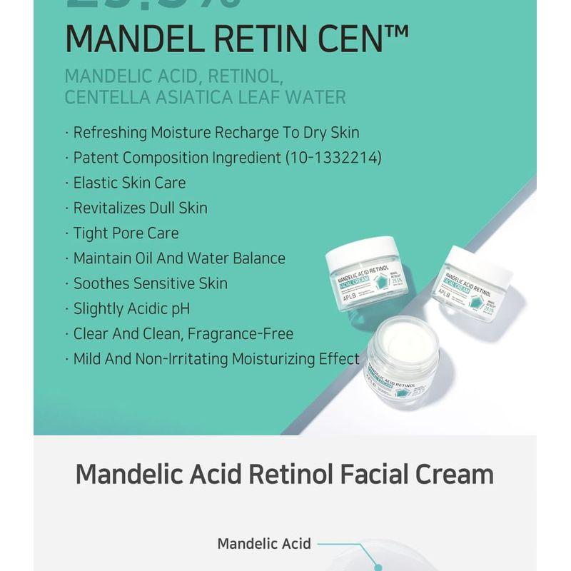 APLB Mandelic Acid Retinol Facial Cream Set