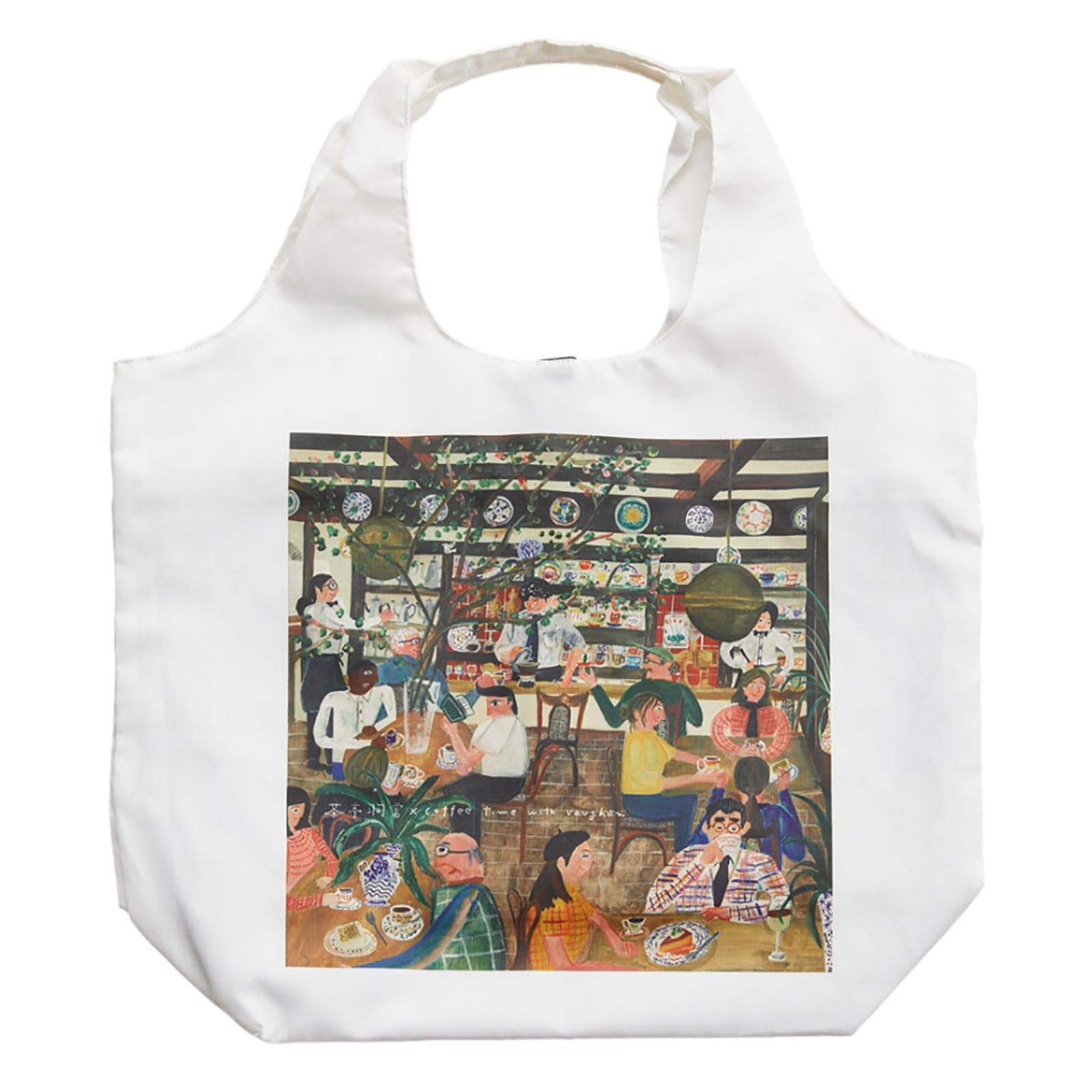 Сумка-тоут  Время кофе с Воном  [Chatei Hatou] Термосумка-тоут 21203001 21203001B Белый