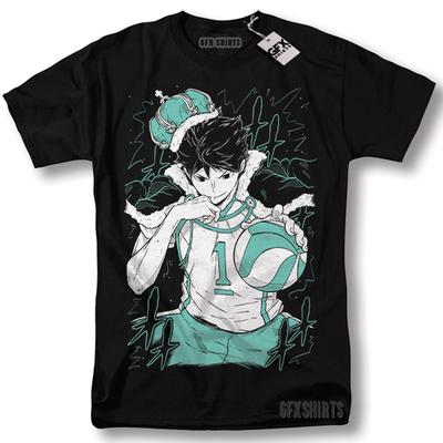 Oikawa Haikyuu Maglietta Striscia Manga Haikyuu Anime Grafica T-Shirt