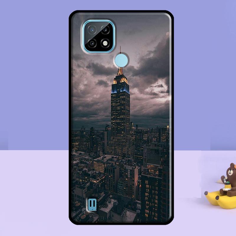 New York City Case For Realme 13 10 11 12 14 Pro Plus C75 C67 C61 C55 C53 C51 C35 C21Y C25S GT 7 Pro 6 6T