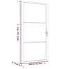 VidaXL Interior Door 102.5x201.5 Cm Black ESG Glass and Aluminium 350563