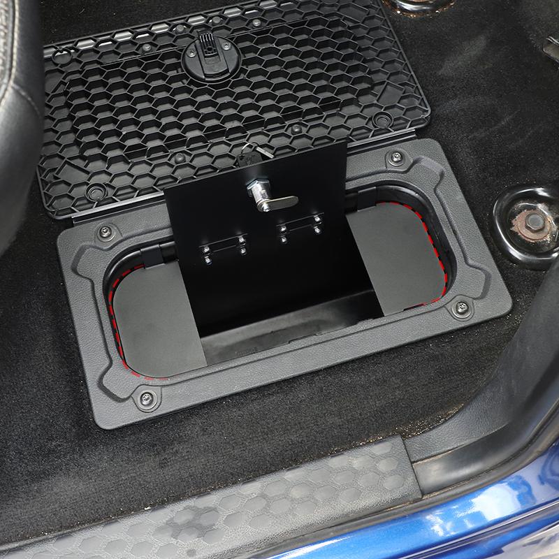 Rear Seat Storage Compartment Safety Box With Key Lock For Dodge RAM 2009-2018 Interior Stowing Tidying Accessories