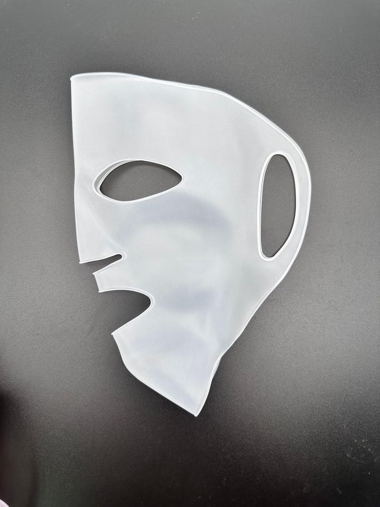 Masque facial 3D en silicone avec crochets d'oreille, outil de beauté anti-évaporation réutilisable pour les soins de la peau