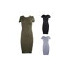 Elegant Womens Short Sleeve Bodycon Pencil Dress For Summer Casual Plus Sizes