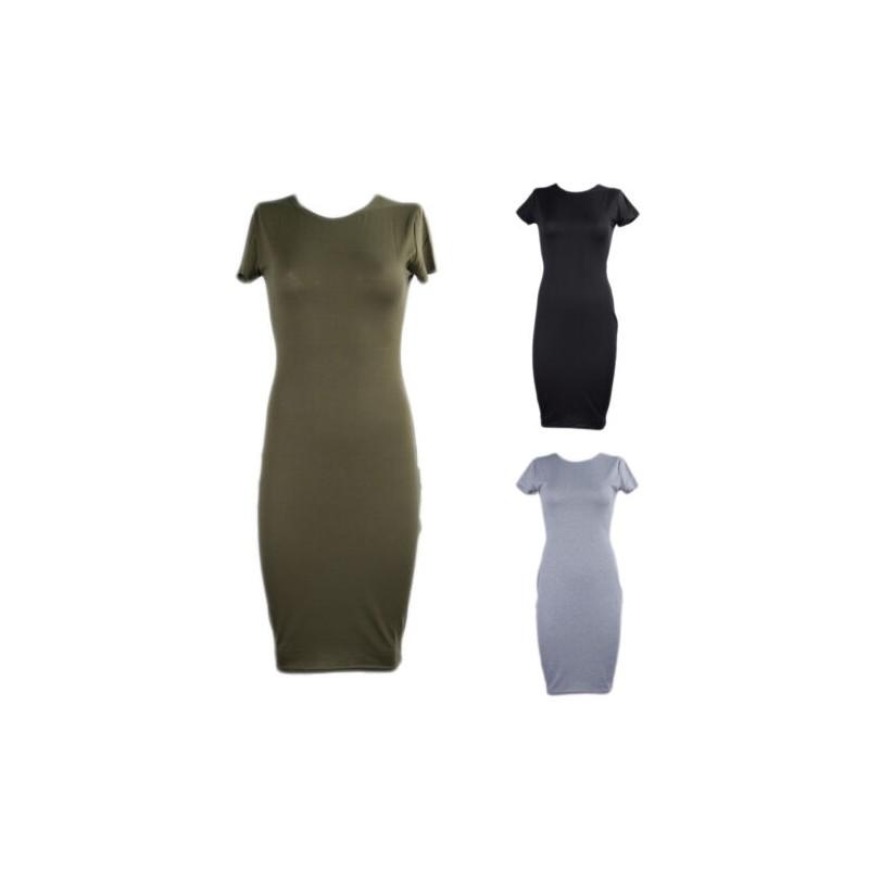 Elegant Womens Short Sleeve Bodycon Pencil Dress For Summer Casual Plus Sizes