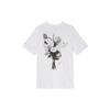 Jordan Floral Print Casual Crew Neck T-Shirt With Raglan Sleeves Men Tops White HF1180-100