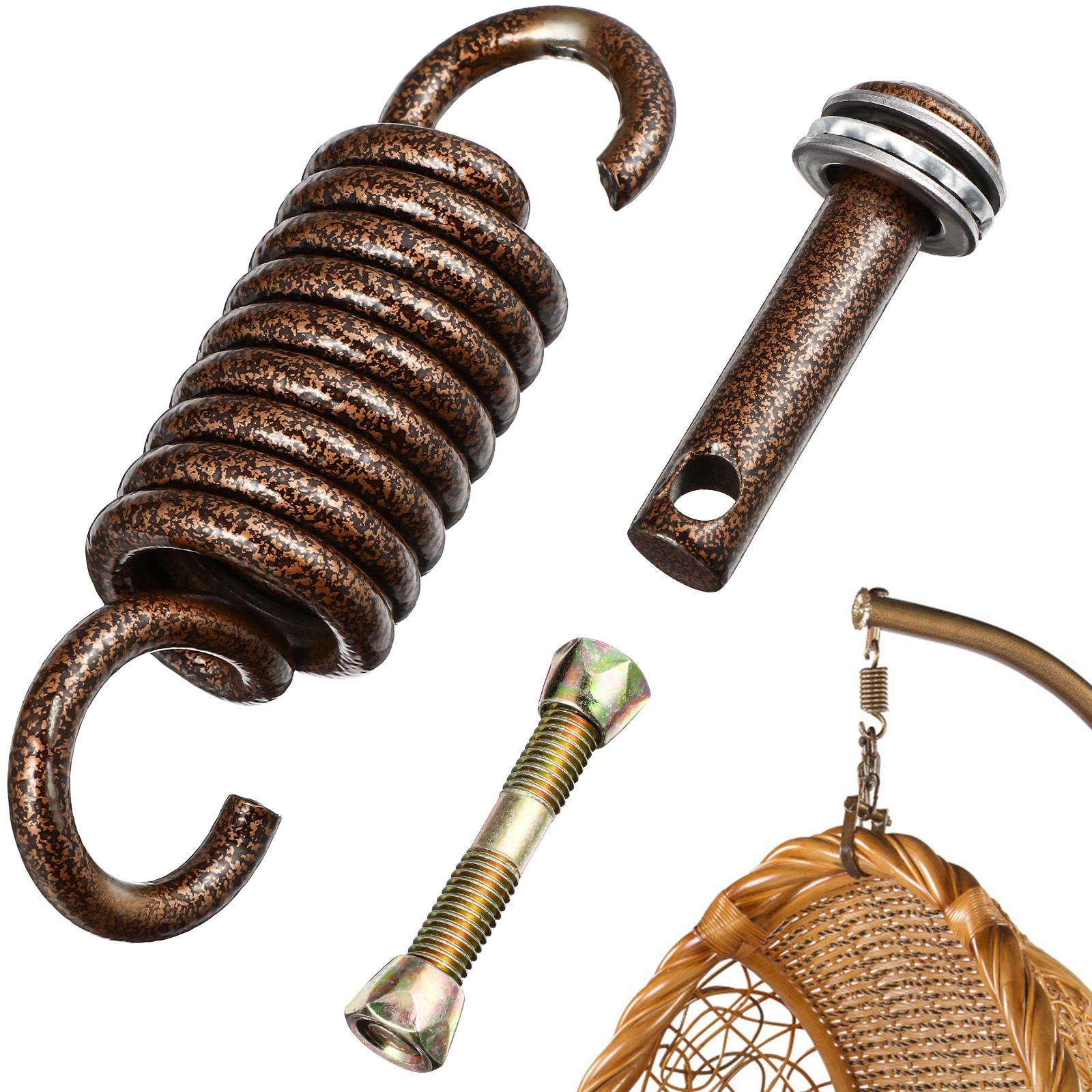 

Spring Hook Accessories Coffee Color Stainless Steel Hammock Part Swing Hanging Hardware Kit Hooks Chair Outdoor hammock fitting кофейный