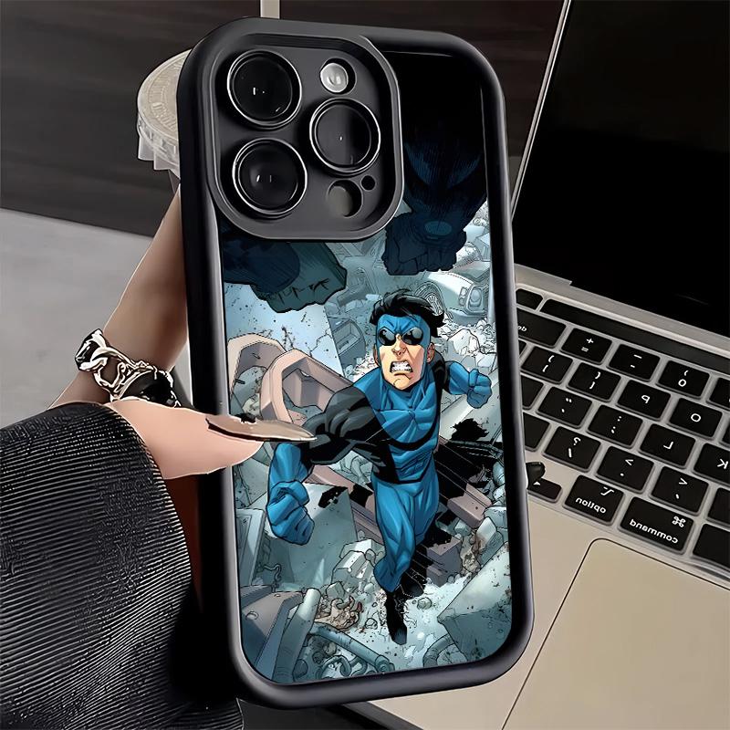 Phone Case for iPhone 17 Air 16E 15 16 Pro Max I-Invincible Anime Cover 14 Plus 13 12 Mini Soft Shell Silicone Fundas