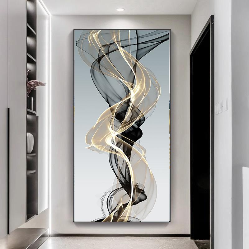 Modern Minimalist Wall Art Fluttering Ribbon Striking HD Canvas Print Poster Home Living Room Bedroom Decorative Painting