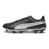 Puma King Match It Soccer Shoes Unisex Footwear Black White 107570-01