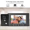 Kit Interphone Vidéo de Porte 7 pouces TFT LCD 700 lignes TV Vision Nocturne