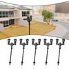 10pcs Model Railway Antique Lamp 3V Garden Street Light Scale 1:100 Model Lamp Post 3V For Building Sand Table Models