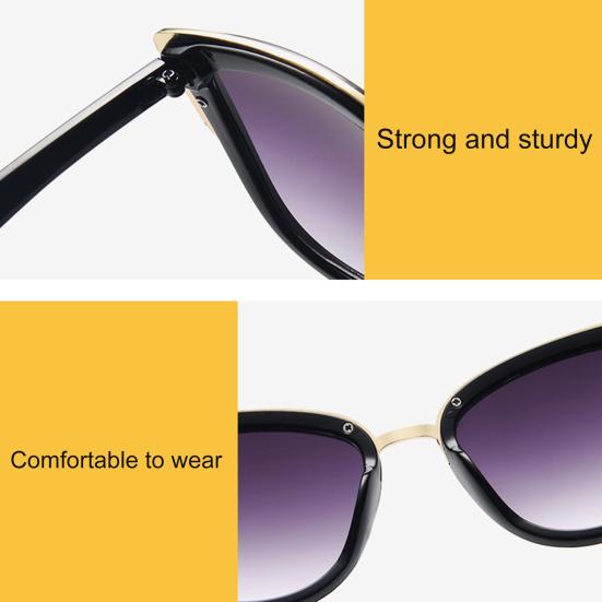 Women Sunglasses Vintage Style Thickened Lenses Leopard Print Fashion Cat Eye Women Sunglasses for Female