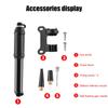 Portable 100Psi Mini Bike Pump Aluminum Alloy Bicycle Hand Air Pump Tire Inflator Valve Car Motorcycle Cycling Universal Pump