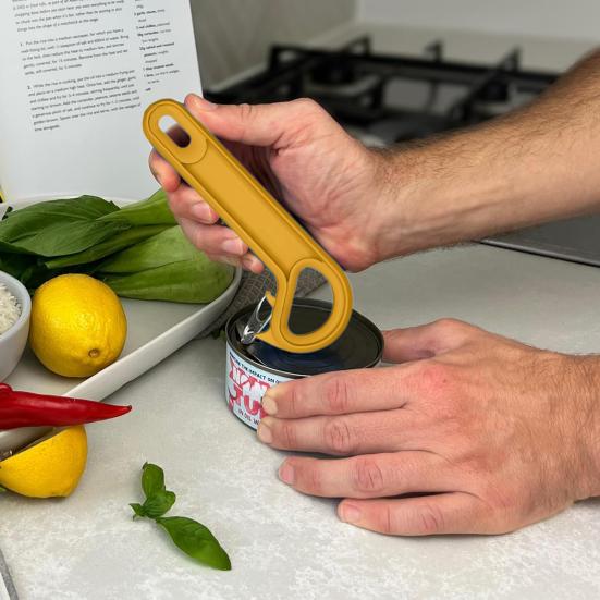 Ring-Pull-Dosenöffner-Werkzeug in J-Form, praktischer Pop-Top-Glasöffner, Hilfe für Senioren und Arthritis, ergonomischer, einfacher Laschenöffner für Soda-Bierdosen