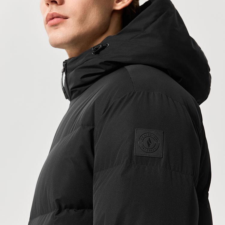 Skechers Windproof Waterproof Stain Resistant Warm Cold Resistant Anti Static Fashionable Versatile Short Hooded Puffer Jacket L425M005-0018
