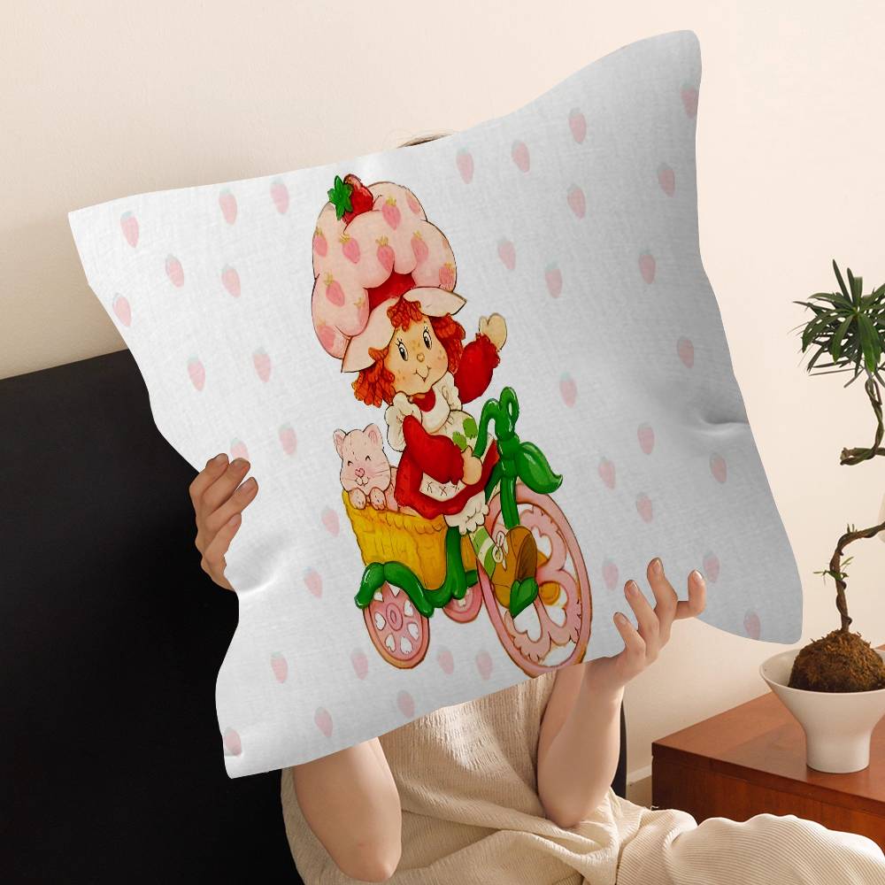 S-Strawberry S-Shortcake Pillow Anime Pillow Sofa Bed Head Pillow Cover Cushion Cover 45x45 cm Fashion